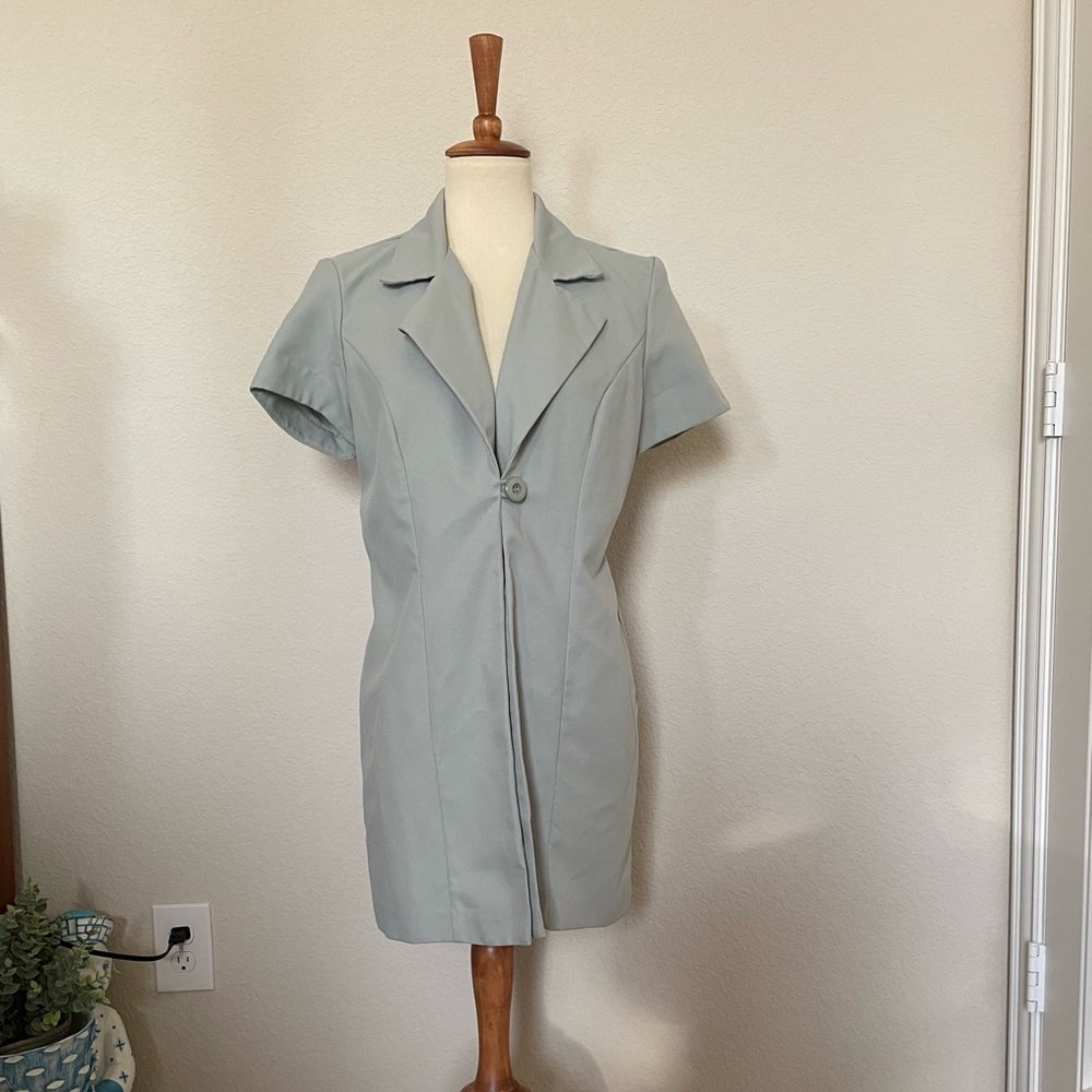 Mint green blazer dress - VINTAGE